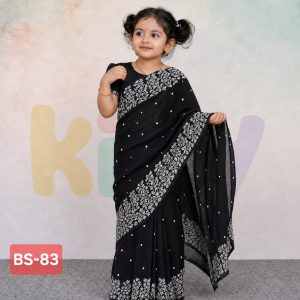 বেবি রেডি হাফ সিল্ক প্রিন্ট শাড়ি (code 84) (copy)