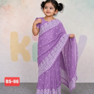 রেডি হাফ সিল্ক প্রিন্ট শাড়ি (code 88) (copy)