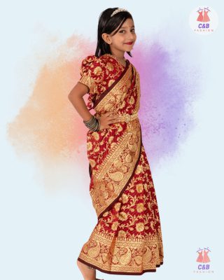 বেনারসী কাতান রেডি শাড়ী (code 219)