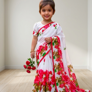 চান্দেরি সিল্ক রেডি শাড়ী (code 205)